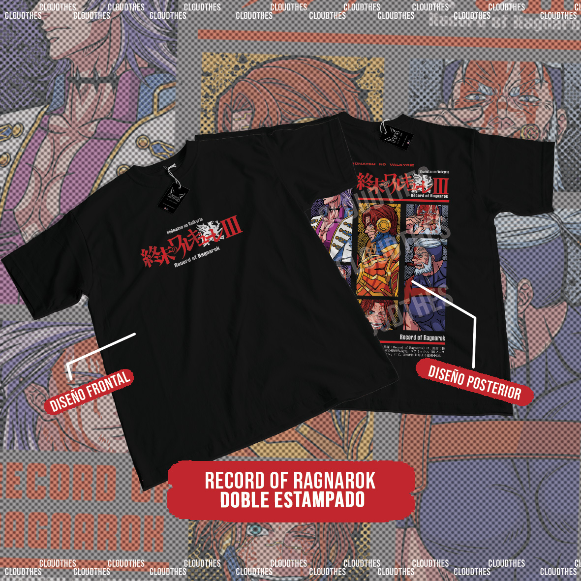 🔥 SHUUMATSU NO VALKYRIE | RECORD OF RAGNAROK DOBLE ESTAMPADO - ALGODÓN