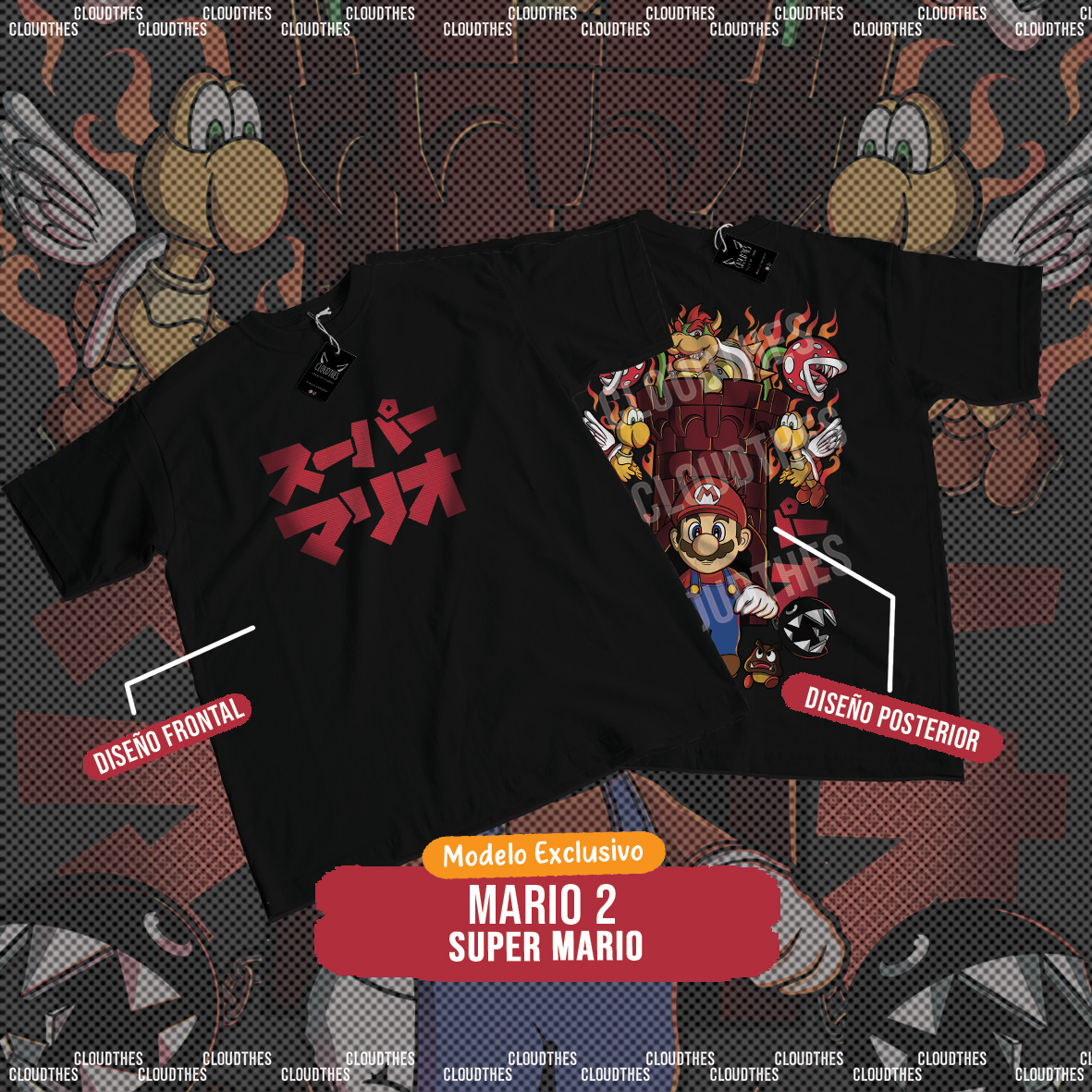 🔥 SUPER MARIO | MARIO 2 - ALGODÓN