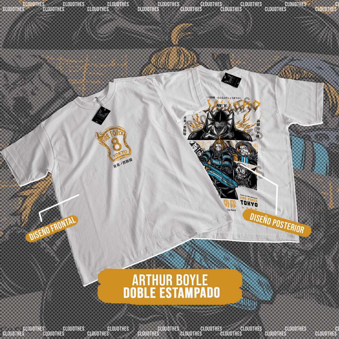 🔥 FIRE FORCE | ARTHUR BOYLE DOBLE ESTAMPADO - ALGODÓN - Image 2