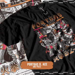 ☁️ ONE PIECE | PORTGAS D. ACE - ALGODÓN