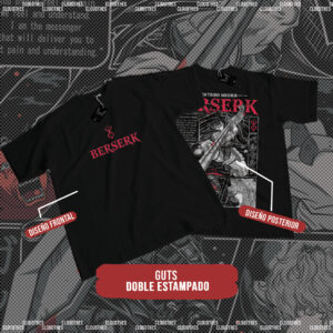 🔥 BERSERK | GUTS DOBLE ESTAMPADO - ALGODÓN