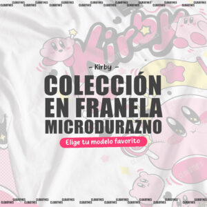 ⭐  KIRBY - COLECCION FRANELA MICRODURAZNO