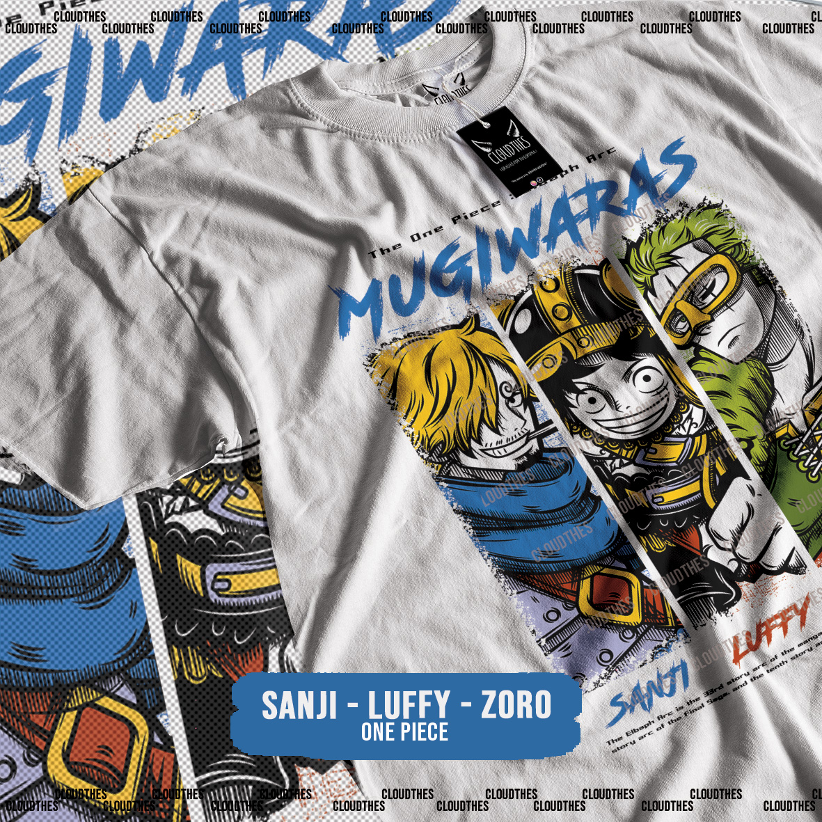 ☁️ ONE PIECE | SANJI - LUFFY - ZORO - ALGODÓN - Image 2