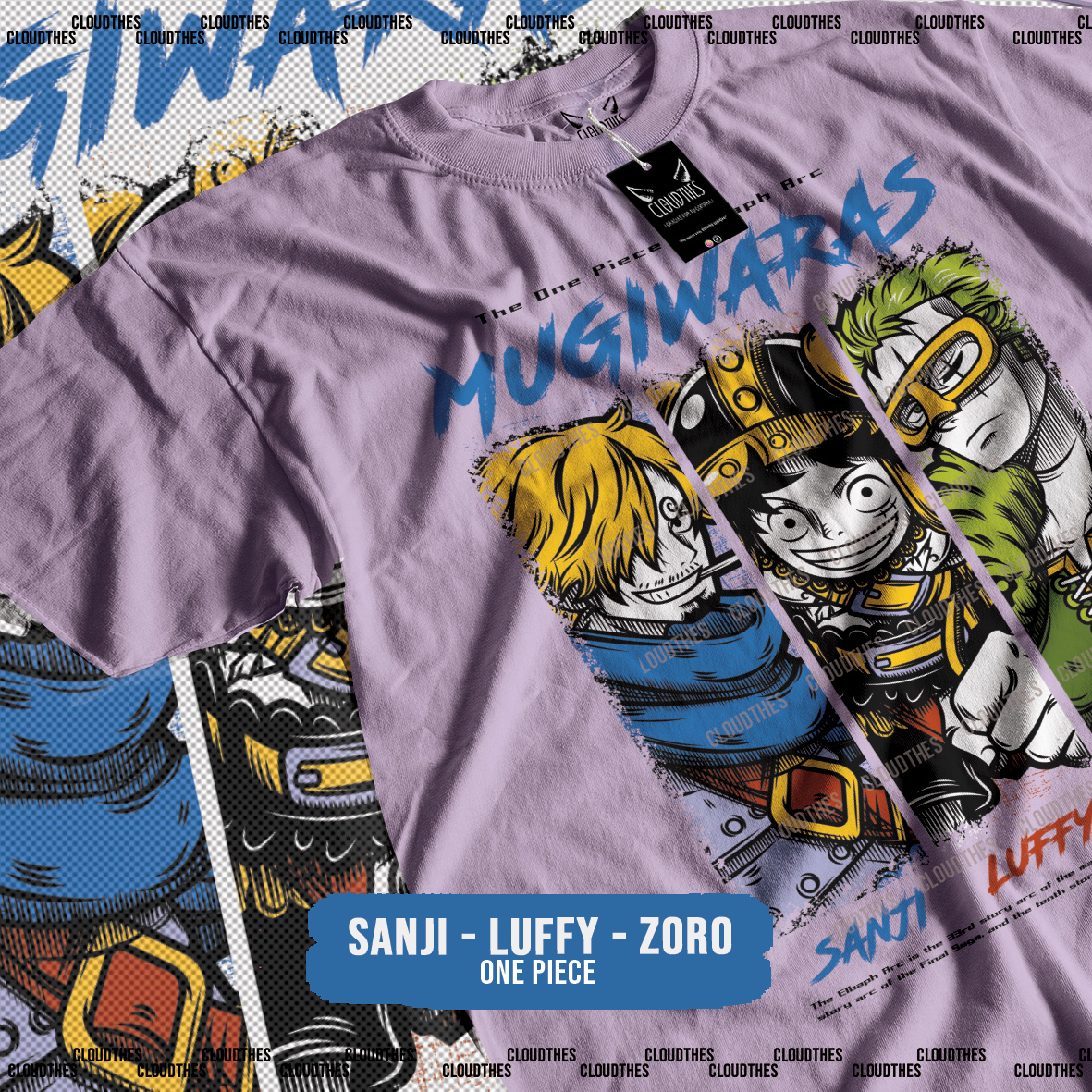 ☁️ ONE PIECE | SANJI - LUFFY - ZORO - ALGODÓN - Image 4
