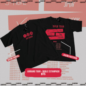 🔥 BTS |  ARIRANG TOUR DOBLE ESTAMPADO - ALGODÓN