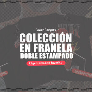 🔥 POWER RANGERS | COLECCION DOBLE ESTAMPADO - ALGODÓN