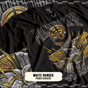 ☁️ POWER RANGERS | WHITE RANGER - ALGODÓN