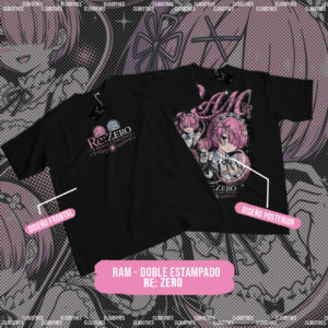🔥 RE:ZERO | RAM DOBLE ESTAMPADO - ALGODÓN