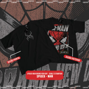 🔥 SPIDER-MAN | BRAND NEW DAY DOBLE ESTAMPADO - ALGODÓN