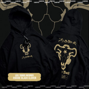 HOODIE BLACK CLOVER |  LOS TOROS NEGROS