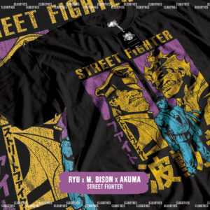 ☁️ STREET FIGHTER | RYU x M. BISON x AKUMA - ALGODÓN